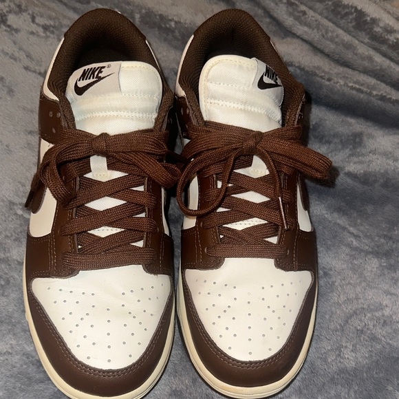 Nike Men's Chocolate Brown and White Sneakers - Picture 1 of 6
